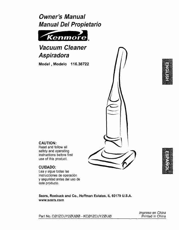 Kenmore Vacuum Cleaner 116_36722-page_pdf